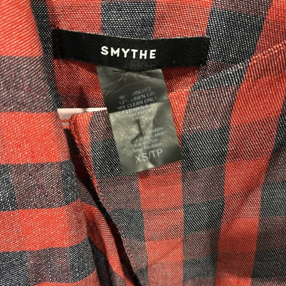 Smythe plaid shirt.  Size XS. - Picture 2 of 3